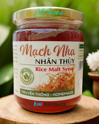 Mạch nha nguyên chất Nhân Thùy hũ thủy tinh 200ml